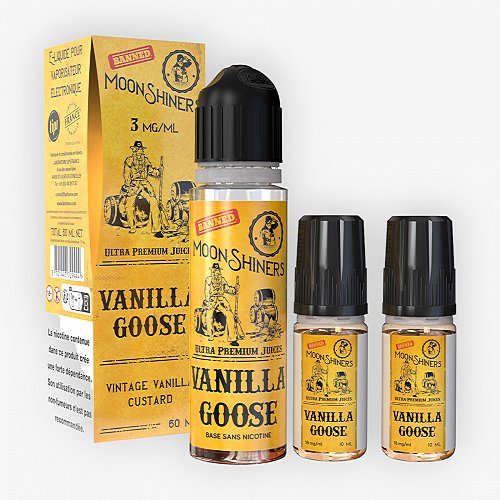 Pack 40ml + 2x10ml Vanilla Goose Moonshiners - 06mg