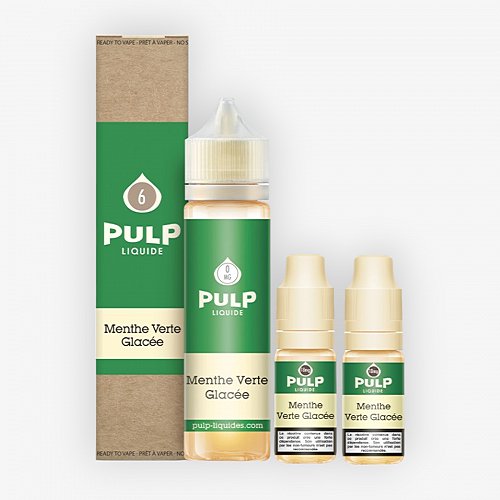 Pack 40ml + 2x10ml Menthe Verte Glacée Pulp - 06mg