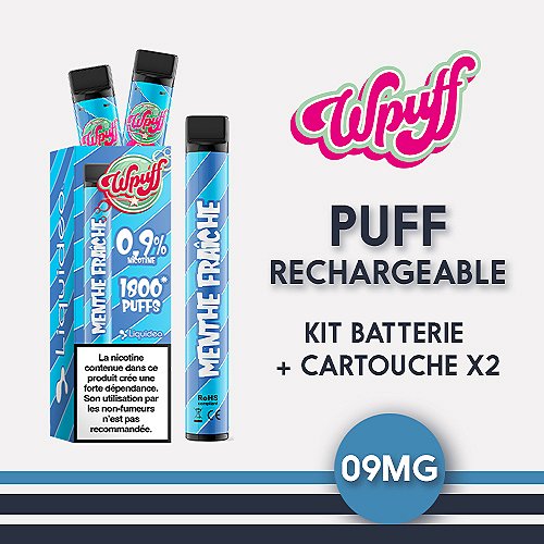Puff rechargeable WPuff 1800 0.9% Liquideo