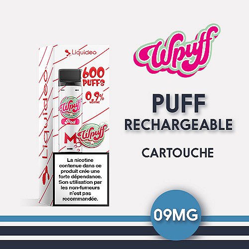 Cartouche Wpuff 1800 M 2ml 0.9% Liquideo
