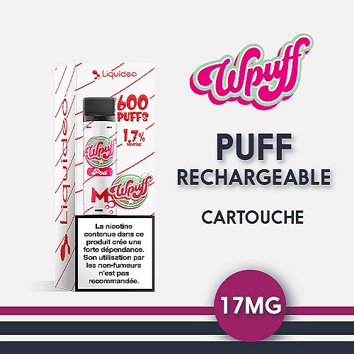 Cartouche Wpuff 1800 M 2ml 1.7% Liquideo