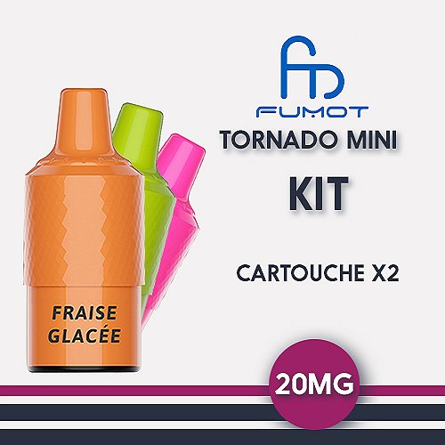 Cartouches Tornado Mini 20mg (x2) Fumot