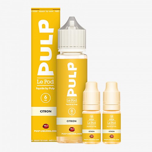 Pack 60ml Citron Pod Liquide Pulp - 06mg