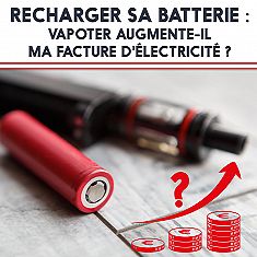 Recharger sa batterie : vapoter augmente-il ma facture d'électricité ?