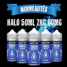 Nouveautés : Gamme Halo 50ml ZHC 00mg