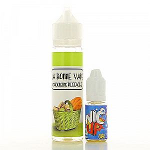 Madeleine Pistache  La Bonne Vape 50ml + Booster Nic Up 10ml 18mg