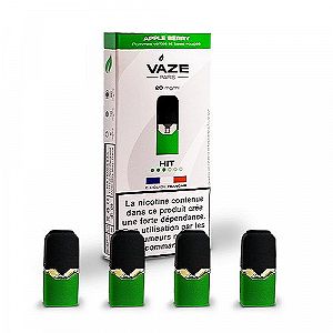 Pack de 4 cartouches Pomme Mûre (Apple Berry) Vaze Vape