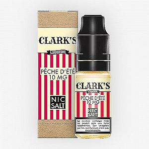 Pêche D'Été Nic Salt Clark's Liquide 10ml Pêche D'Été Nic Salt Clark's Liquide 10ml