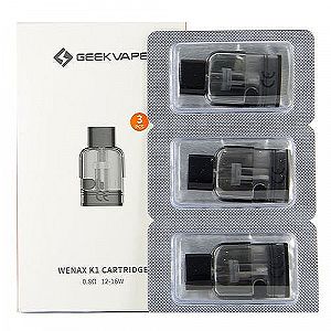 Pack de 3 Pods 2ml Wenax K1-K2 SE + résistance GeekVape Pack de 3 Pods 2ml Wenax K1-K2 SE + résistance GeekVape