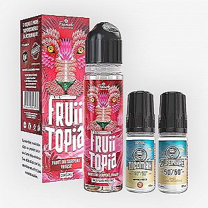 Pack 40ml + Base 50/50 10ml + Nicomax Fruit Du Serpent Fraise Fruiitopia Le French Liquide - 3mg
