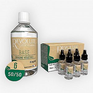 Base Végétale 50/50 6mg 200ml Revolute Base Végétale 50/50 6mg 200ml Revolute