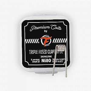 Pack de 10 coils Triple Fused Clapton DL NI 80 3*28G/38G Fumytech Pack de 10 coils Triple Fused Clapton DL NI 80 3*28G/38G Fumytech