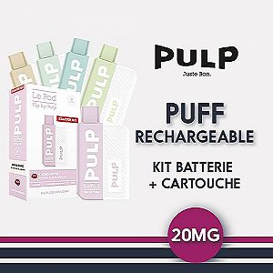 Starter Kit Pod Flip + Cartouche 20mg Pulp Starter Kit Pod Flip + Cartouche 20mg Pulp
