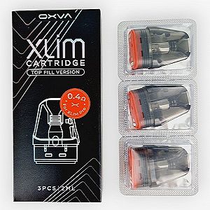 Pack de 3 cartouches Top Fill Version + résistance Xlim V2 Oxva Pack de 3 cartouches Top Fill Version + résistance Xlim V2 Oxva