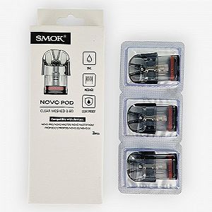 Pack de 3 cartouches Meshed Novo Pro Smoktech Pack de 3 cartouches Meshed Novo Pro Smoktech