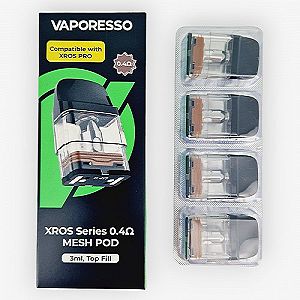 Pack de 4 cartouches Xros Series Topfill Vaporesso Pack de 4 cartouches Xros Series Topfill Vaporesso