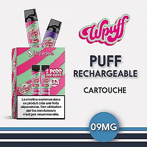 2 cartouches Wpuff 2ml 0.9% Liquideo 2 cartouches Wpuff 2ml 0.9% Liquideo