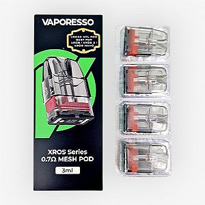 Pack de 4 cartouches Xros Series Sidefill Vaporesso Pack de 4 cartouches Xros Series Sidefill Vaporesso