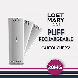 Pack de 2 pods 4in1 2ml 20mg Lost Mary Pack de 2 pods 4in1 2ml 20mg Lost Mary