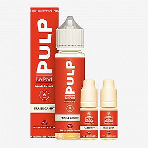 Pack 60ml Fraise Candy Pod Liquide Pulp - 06mg