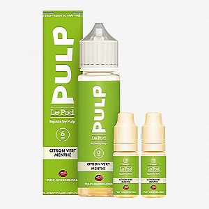 Pack 60ml Citron Vert Menthe Pod Liquide Pulp - 06mg