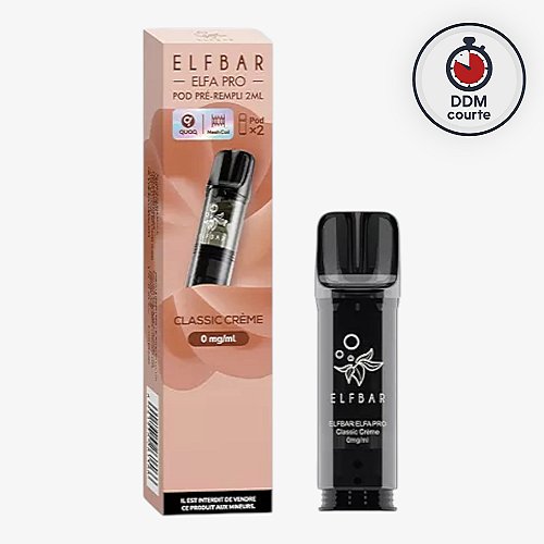 Pack de 2 Cartouches Pods ELFA Pro 2ml 00mg ElfBar