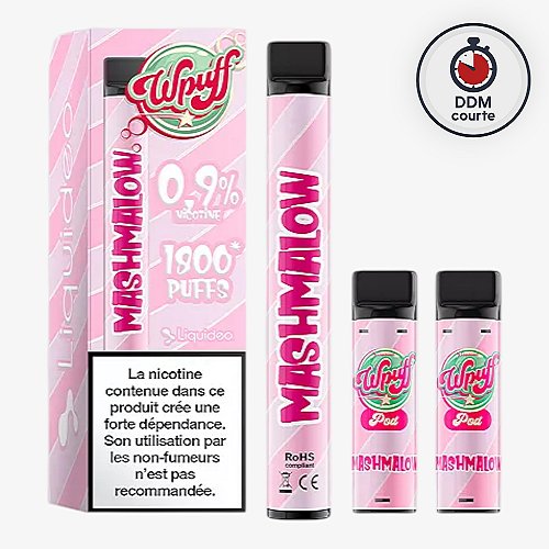 Puff rechargeable WPuff 1800 0.9% Liquideo