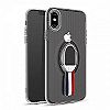 Coque Support Aimant iPhone X Transparent