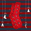 Chaussettes Noël Vapoter.fr Rouge