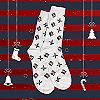 Chaussettes Noël Vapoter.fr Blanche