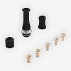 Drip Tip 510 CG Pro Auguse Silver + Black