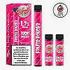 Puff rechargeable Wpuff 1800 1.7% Liquideo Fruits Rouges - DDM Courte = 01/2026